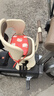 派尼熊电动车儿童座椅前置宝宝坐椅电瓶车踏板车电动摩托车小孩安全小凳子适用于雅迪爱玛绿源9号电瓶车 扶手款【米白:加厚承重柱】 升降减震 8个月-3岁 实拍图