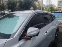 沃车沃适用于吉利银河L7晴雨挡雨眉车窗防水防雨遮雨改装饰用品汽车配件 PC黑色银边6片+后视镜雨眉2片 适用于银河L7专用 晒单实拍图