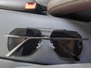 极本（JABEN）墨镜男开车司机驾驶员飞行员太阳镜高清尼龙偏光蛤蟆镜 【偏光镜片】暗黑色 实拍图