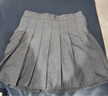 小野七天灰色百褶裙半身裙高腰显瘦jk短裙a字裙遮胯百搭短裙 灰色 M 建议体重85-95斤 实拍图