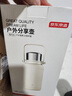 京东京造 保温壶 【带吸管】家用户外便携热水杯暖壶 316不锈钢 雅白1.3L 实拍图