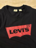 Levi's李维斯情侣美式宽松印花时尚简约舒适潮流纯棉圆领短袖T恤 黑色 002A0-0001 2XL 实拍图