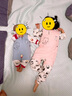奥特曼纯棉婴儿肚兜秋冬季加棉护肚脐围子新生儿宝宝睡觉带腿厚款防踢被 蓝色猫咪 140码(36-42斤) 晒单实拍图