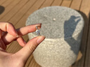 DRIG钻戒指女求婚结婚一克拉莫桑钻纯银送女友老婆生日礼物圣诞节礼物 50分(10％客户的选择) 活口可调节(求婚钻戒) 实拍图