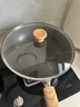 红厨有钛不粘炒锅陶瓷炒菜锅煎牛排煎炒锅无油烟电磁炉燃气灶通用30cm 实拍图