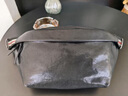 BOYCLN 胸包男 牛皮男士胸前斜肩包男士真皮单肩斜挎小背包休闲简约腰包 黑色 实拍图