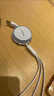 罗马仕充电线三合一数据线6A快充100W 适用于苹果iPhone/华为安卓Typec手机车载充电线伸缩多功能白色 实拍图