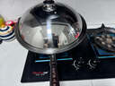 陆铁陆川铁锅圆底单柄无耳炒锅生铁铸铁不粘锅不生锈无涂层燃气电磁炉 圆底 40cm 无耳款（带盖铲）已开锅 实拍图