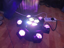 派顿ktv氛围灯六臂舞厅家庭激光灯七彩旋转灯酒吧蹦迪闪光灯舞台灯光 六臂魔球激光 光束灯【遥控款】 小金刚六臂蜂眼 实拍图