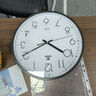 POWER霸王挂钟表客厅经典简约挂墙免打孔时钟石英钟30cm黑239518B3 实拍图