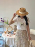 纳琳雅碎花连衣裙女2026新款夏季女装衣服A字雪纺半身裙子显瘦t恤两件套 图片上衣+裙子【两件套】 M 【85-100斤】 实拍图