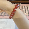 石玥珠宝收藏级10mm红玛瑙手串本命年转运珠水晶玛瑙手链男女士款 实拍图