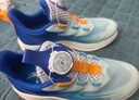 乔丹男大童跑步鞋儿童夏季【轻速2.0】旋钮扣运动鞋子 迷蒙蓝智能蓝38 实拍图