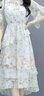 妃莉杋（FeiLiFan）碎花雪纺连衣裙女装2025夏季新款小个子气质显瘦中长款裙子女夏天 图片色 L （建议108-120斤） 实拍图