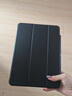 毕亚兹适用2025/24款M3芯片iPad Air7/6保护套 苹果平板电脑11英寸保护壳 三折支架硬后壳 PB507-金刚黑 实拍图