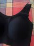 猫人（MiiOW）背心式文胸女士内衣女无痕无钢圈收副乳聚拢胸罩无尺码文胸 宽肩带-星空黑（文胸+内裤） 均码 -纤细版(建议80-120斤） 实拍图