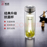 希诺（HEENOOR） 双层玻璃杯男士办公高档送礼礼盒泡茶滤网耐高温大容量商务水杯 升级-抗菌版 360ml 实拍图