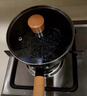京东京造 小奶锅煮面汤锅 麦饭石色不粘锅雪平锅蒸煮辅食锅 带盖20cm 实拍图
