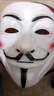 迪柏瑞面具成人男全脸 小丑黑客面具街舞化妆舞会v字恐怖鬼脸死神万圣节 v字面具白色 实拍图