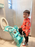 好孩子儿童坐便器马桶辅助器宝宝马桶圈坐便圈坐垫幼儿楼梯阶梯式厕所 蓝色 【2-9岁】【PU软垫】 实拍图