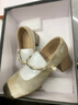 依思 Q（exull）新中式高跟鞋女2025爆款国风旗袍软底玛丽珍鞋防滑百搭浅口单鞋女 杏色【贵族气质】-增高4cm 37 [现货速发] 实拍图