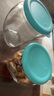 GLASSLOCK玻璃罐带盖杂粮储物收纳茶叶罐糖果罐食品密封罐 蓝色（三件套） 实拍图