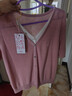 伊芙丽（eifini）伊芙丽V领假两件单排扣针织衫女2025夏季新款百搭休闲基础毛衫 粉色 短袖版 L 115-130斤 实拍图