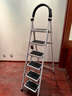 艾瑞科梯子家用折叠梯人字梯楼梯踏步板加厚安全便携多功能登爬楼梯 碳钢白色六步梯 实拍图