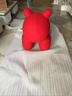 顾恩网红小马椅创意动物座椅卡通可爱坐椅少儿大人小狗造型凳子换鞋凳 绒布【中国红】带垫片 3D亲肤 超大号 实拍图