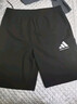 阿迪达斯短裤男夏季透气薄款宽松休闲运动梭织五分裤 黑/白 3CS-BW  2XL  实拍图