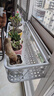长万家花架置物架窗台家用窗沿挂式花盆架铁艺阳台多肉悬挂室内花架子 心形圆角60*20*12cm 实拍图