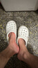 回力（Warrior）拖鞋男士凉鞋男透气洞洞鞋防滑沙滩鞋子男 0228 白色 40 实拍图