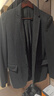 罗蒙（ROMON）西服男士春秋季毛呢西装男商务休闲上衣服外套男装 灰色 XL 实拍图