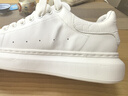 百丽撞色小白鞋男秋季牛皮舒适厚底休闲板鞋A1160CM3 静谧白  38 实拍图