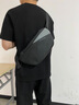 高尔夫（GOLF）胸包男士休闲斜挎包男单肩包小背包手机ipad腰包男骑行运动挎包 黑配灰 实拍图
