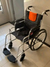鱼跃 (yuwell)轮椅车H062折叠老人轻便免充气铝合金旅行手推代步车 实拍图