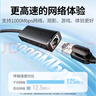 绿联 USB3.0千兆有线网卡转RJ45网口网线转接头【编织款】 适用苹果华为笔记本Switch外置扩展转换器 实拍图