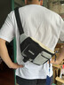 回力胸包男潮酷工装斜挎包时尚背包ins小包个性百搭腰包学生单肩包 黑色【徽章4+小熊猫挂件】 实拍图