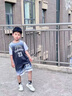G.DUCKKIDS童装男童篮球服套装2024新款儿童夏装两件套夏季大童运动速干衣服 23号蓝色 140码身高130-140cm年龄9-10岁cm 实拍图