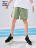 鸿星尔克（ERKE）童装男女大小童涤纶夏季速爽透气五分短裤胶囊绿170 实拍图