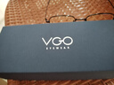 VGO防蓝光眼镜防辐射眼镜男女蓝光阻隔率98%超轻β钛平光黑色 实拍图