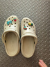 卡骆驰crocs经典云朵老爹鞋洞洞鞋时尚百搭女鞋拖鞋一脚蹬|206750 骨白色-2Y2(含智必星) 36 /37(230mm) 实拍图