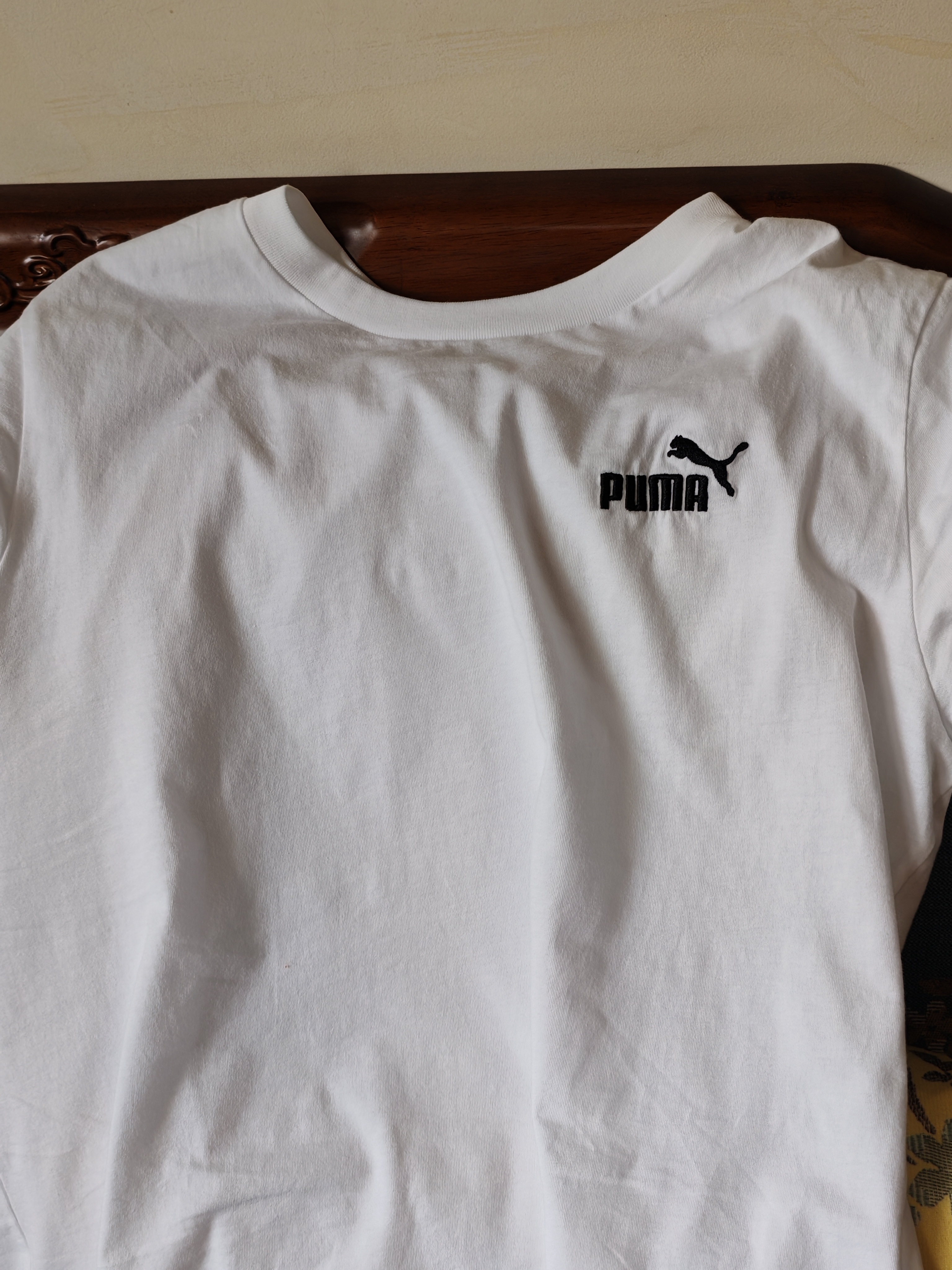 彪马（PUMA）|纯棉宽松白色短袖T恤男女款情侣夏季运动上衣691550 白-02 M (175/96A) 实拍图