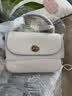 COACH蔻驰女包奢侈品女士大牌包包手提单肩斜挎包 皮革白色C1560IMCAH 实拍图