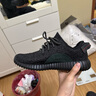 阿迪达斯Yeezy350黑武士透气椰子男女休闲鞋BB5350 UK8.542.5 实拍图