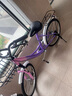 永久儿童自行车6-10岁自行车学生女童公主车男孩女孩变速减震脚踏单车 辐条-粉紫 减震/碟刹/铝合金轮毂 20寸-单速【适合135-155cm】 实拍图