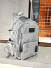 JCZS日系书包初中女生大容量高颜值ins风小众简约双肩背包高中大学生 灰色+挂饰加大加厚防水 实拍图