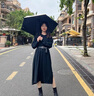 JCZS德国品牌迷你七折太阳伞生防晒防紫外线便携小巧晴雨两用遮阳伞 胶囊盒-七折-曜石黑 三折168股 x 92cm 实拍图