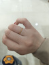 六福珠宝情人节礼物 足金初心黄金戒指实心素圈闭口戒 计价 6号-约0.99克 实拍图