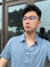 普莱斯纯钛近视眼镜半框架轻商务眼睛防蓝光防辐射可配变色片990070 黑色（送0度防蓝光镜片） 实拍图